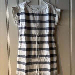 GAP Navy and White Sleeveless Dress
